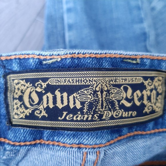 Y2K Cavalera Low Rise Skinny Jeans Size 0 RARE - Picture 6 of 12